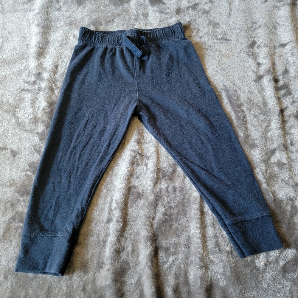 Garanimals Jogger Pants Kids 2T Navy Blue Excellent Cotton Drawstring 698